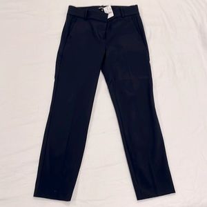 NWT J.Crew Mercantile Women's Slim Cropped Ruby Pant in Stretch Twill Navy Size4